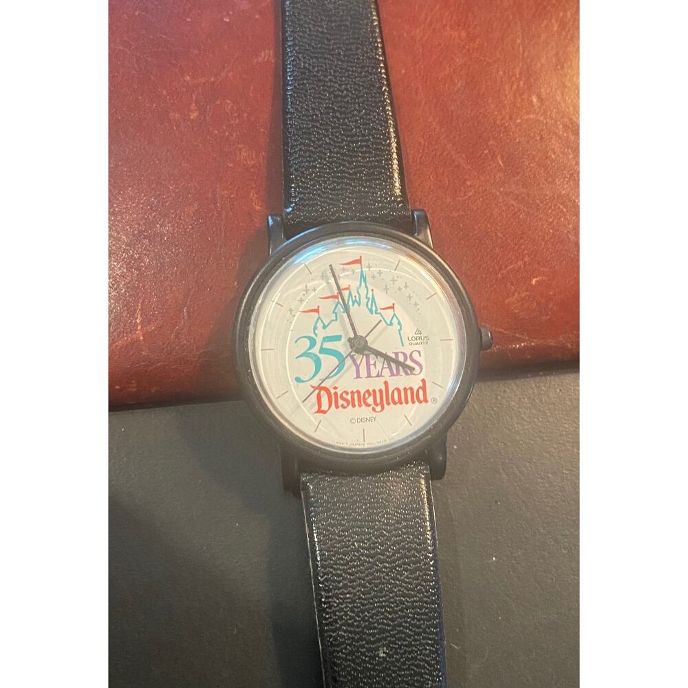Women's NEW 35mm Black Lorus Disneyland 35 Years Watch, V511-8030